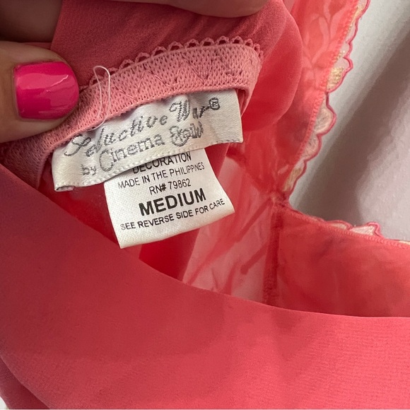 Vintage Seductive Wear Pink Lingerie Size M - Picture 6 of 6